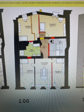 Anzeigenbild: 2.OG: Tolle 4er WG  161qm Wfl. mit sonnigen Balkon  in der Passauer Altstadt  - Höllgasse - Haus wurde vor 6 Jahren Kernsaniert