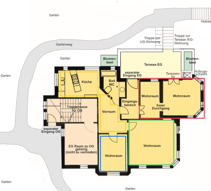 Ruhig und Idyllisch gelegene Erdgeschoss Wohnung in Halbhöhenlage – Heidehofstraße 39, 70184 Stuttgart Ost – Vorschaubild 12