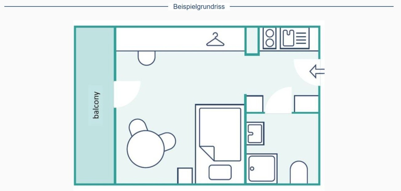 Studentenapartment W27/Heilbronn zur Untermiete von 10-12/2026 – Wilhelmstr. 27, 74072 Heilbronn Heilbronn – Vorschaubild 5