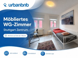 Anzeigenbild: ab 1 Monat - Apartment auf Zeit nahe Universität Stuttgart – möbliert & flexibel