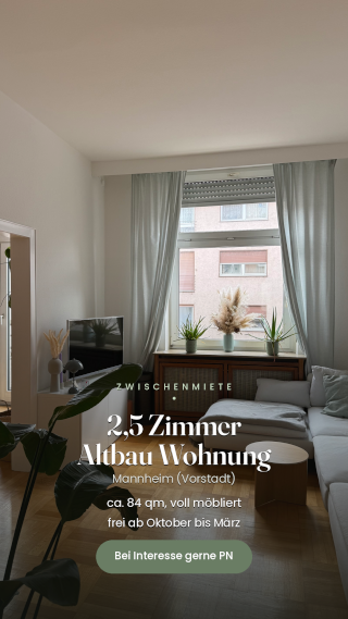 Imagen del anuncio: Zwischenmiete Mannheim Schwetzinger Vorstadt