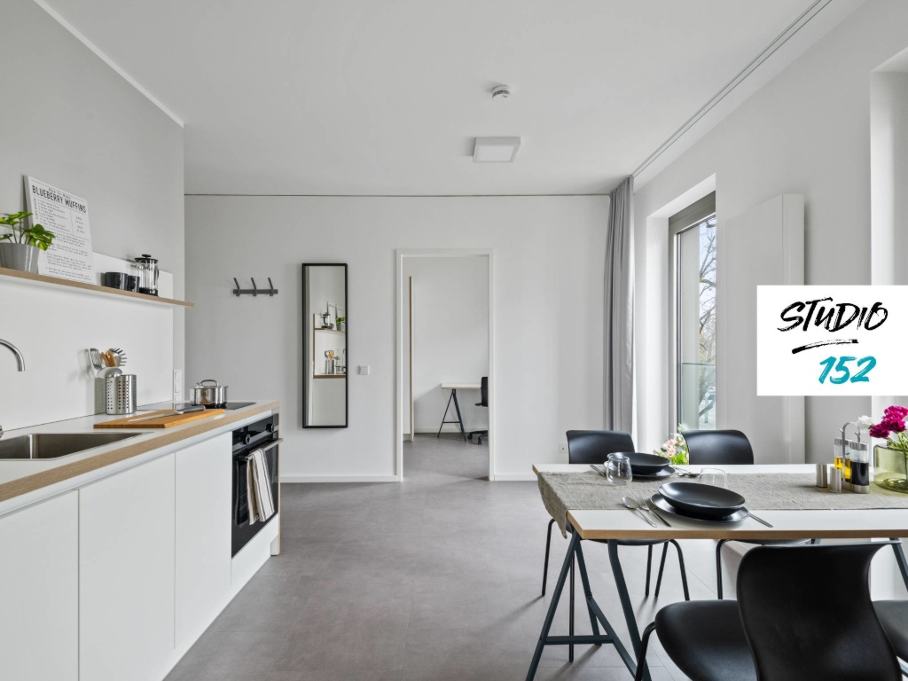 STUDENTS ONLY: Studio 152 - modernes Zimmer in einer 2er-WG mit EBK, ALL-IN-MIETE, UVM. im Wiesbadener Rheingauviertel – Dotzheimer Straße 152, 65197 Wiesbaden Biebrich – Vorschaubild 2