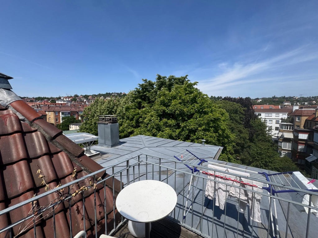 WG-Zimmer West Rosenbergstraße 64 - blick von der Terrasse