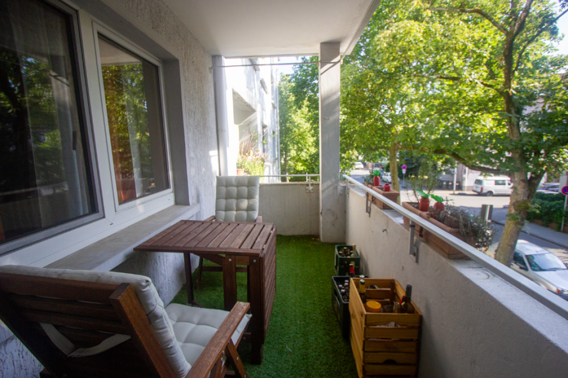 Zwischenmiete: Möblierte 3-Zimmer-Wohnung mit Balkon in Darmstadt-Bessungen