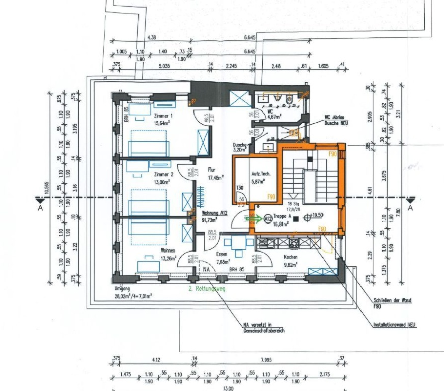 Wohnjuwel am Kesselbrink - modernisierte 3-Zimmerwohnung mit hochwertiger Einbauküche – 33602 Bielefeld Innenstadt – Vorschaubild 10
