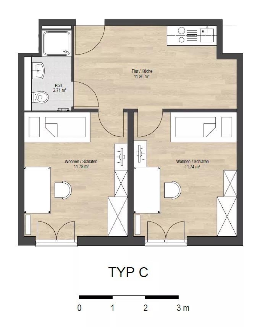 Apartamento Deggendorf Wiesenstraße  10 - Grundriss