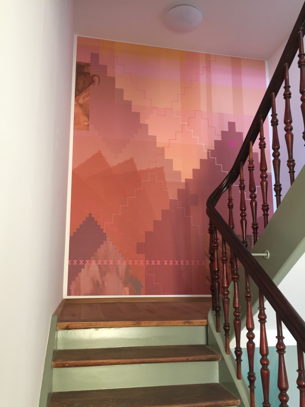 WG-Zimmer Oberhausen Pestalozzi 1 - Im Treppenhaus Designertapete