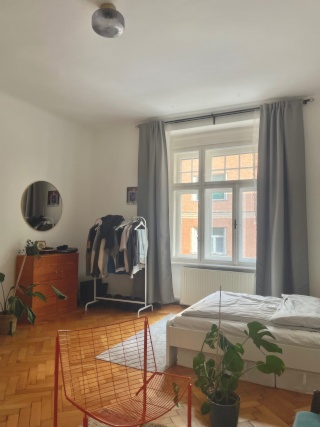 Anzeigenbild: Großzügiges und möbliertes 25 m2 WG Zimmer in super Lage