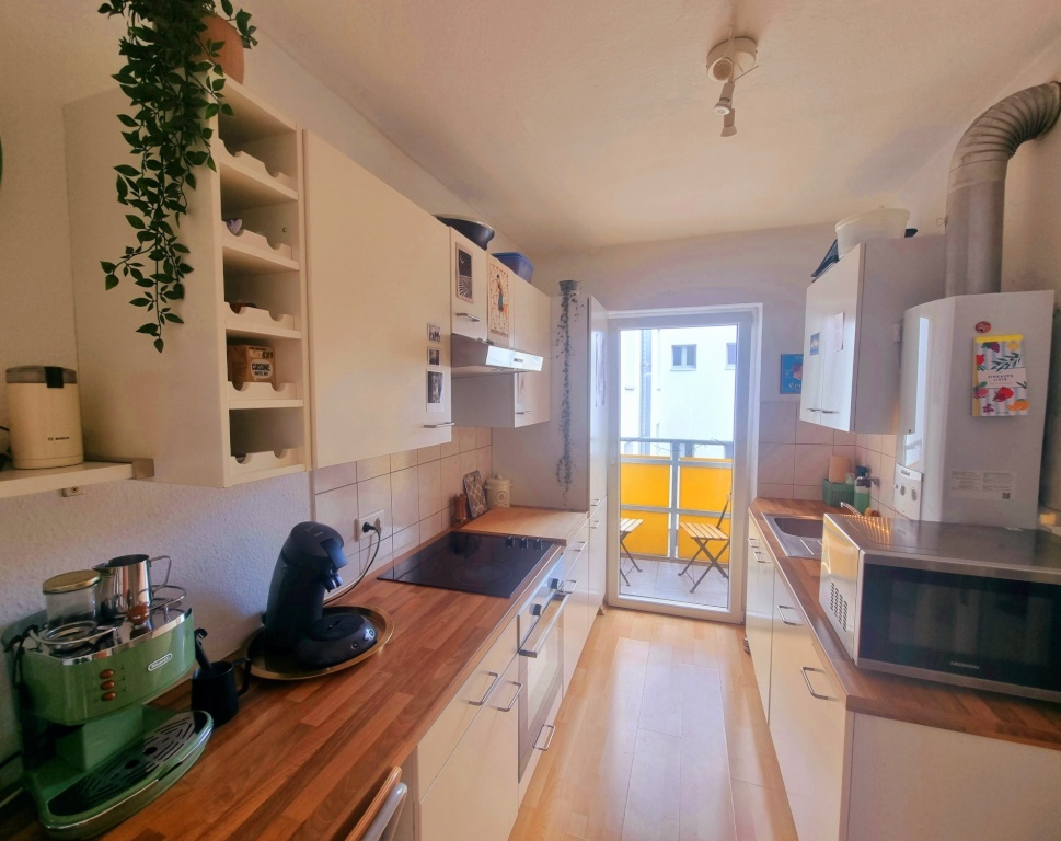 Wohnung Hummelstein wirthstraße  55 - Küche mit Balkon