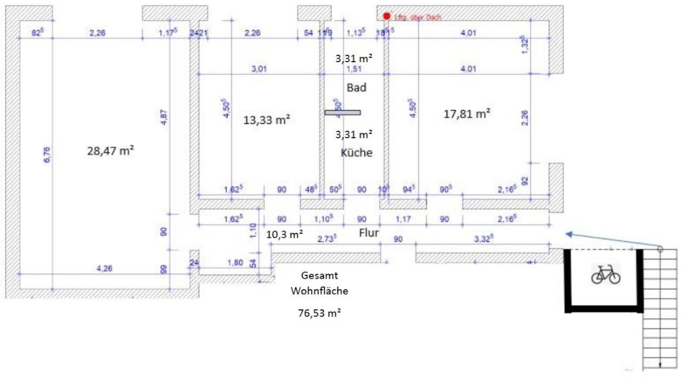 Moderne 77-m2-Wohnung als ruhige 2,5er-WG – 1 Min. zur Uni Paderborn | Neubau | Möbliert – Südstadt 26, 33098 Paderborn Kernstadt – Vorschaubild 13