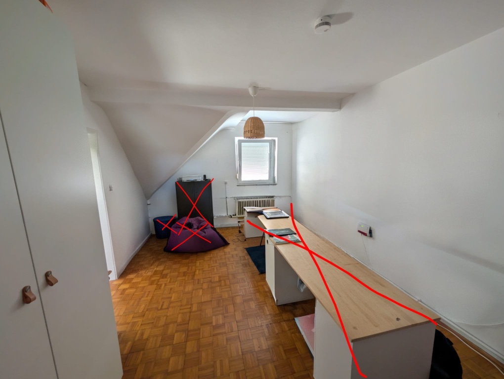 84qm Dachgeschosswohnung, Teilmöbliert zur Untermiete für 2Semester – 97072 Würzburg Sanderau – Vorschaubild 13