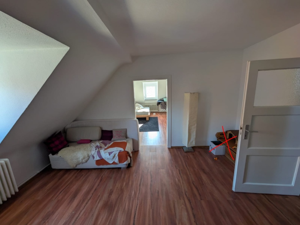 84qm Dachgeschosswohnung, Teilmöbliert zur Untermiete für 2Semester – 97072 Würzburg Sanderau – Vorschaubild 7