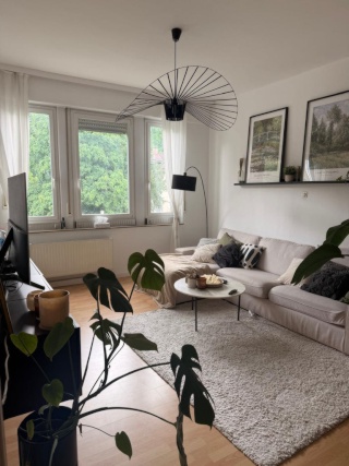 Schöne, helle 3-Zimmer-Wohnung zwischen Neckar und Kurpark – voll möbliert