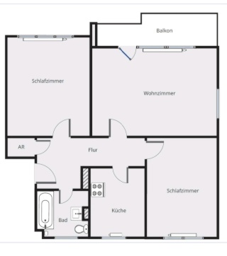 Imagen del anuncio: Möblierte 3-Zimmer-Wohnung zur Zwischenmiete in Erlangen – August bis September