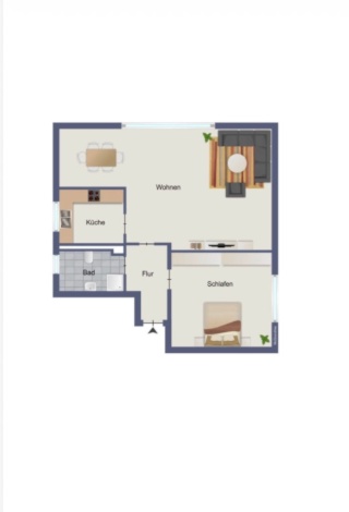 Ad image: Schöne möblierte 2-Zimmer-Wohnung in ruhiger Lage