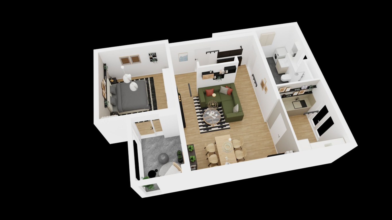 2-Zimmer-Wohnung (Typ 4) mit separater Küche, Balkon und eigenem Keller | ab sofort verfügbar – Raderberggürtel 50, 50968 Köln Bayenthal – Vorschaubild 7
