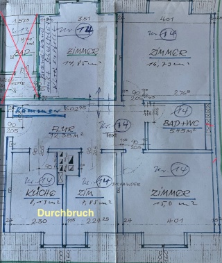 Anzeigenbild: Pempelfort, 3er WG in Neugründung, neu sanierte Wohnung 80 m2,