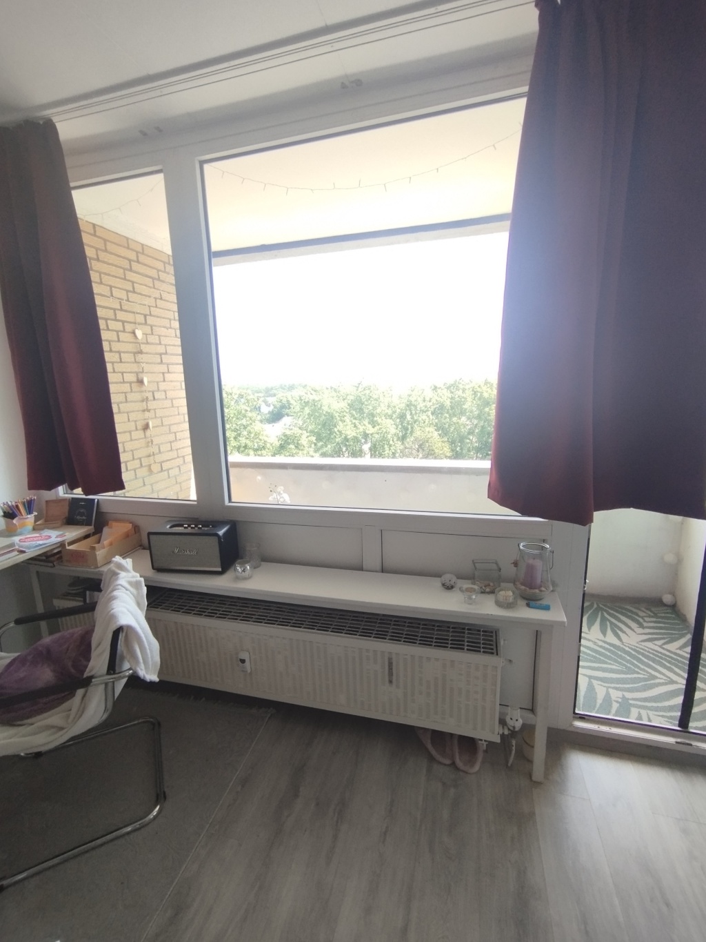 Gemütliches 1-Zimmer-Apartment mit Balkon ins Grüne – zur Untervermietung ab Oktober – Lindenstraße, 47198 Duisburg Homberg – Vorschaubild 3
