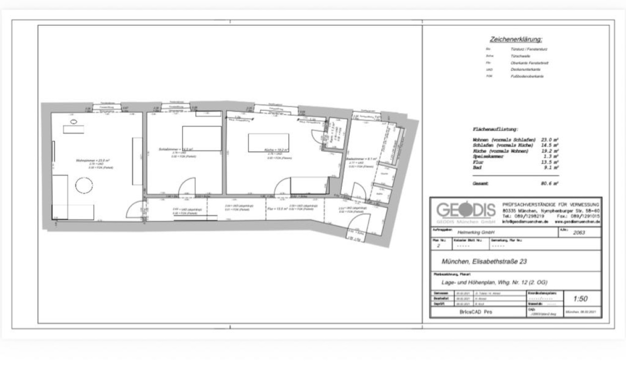 Wohnung Maxvorstadt Elisabethstraße 23 - Bild 2