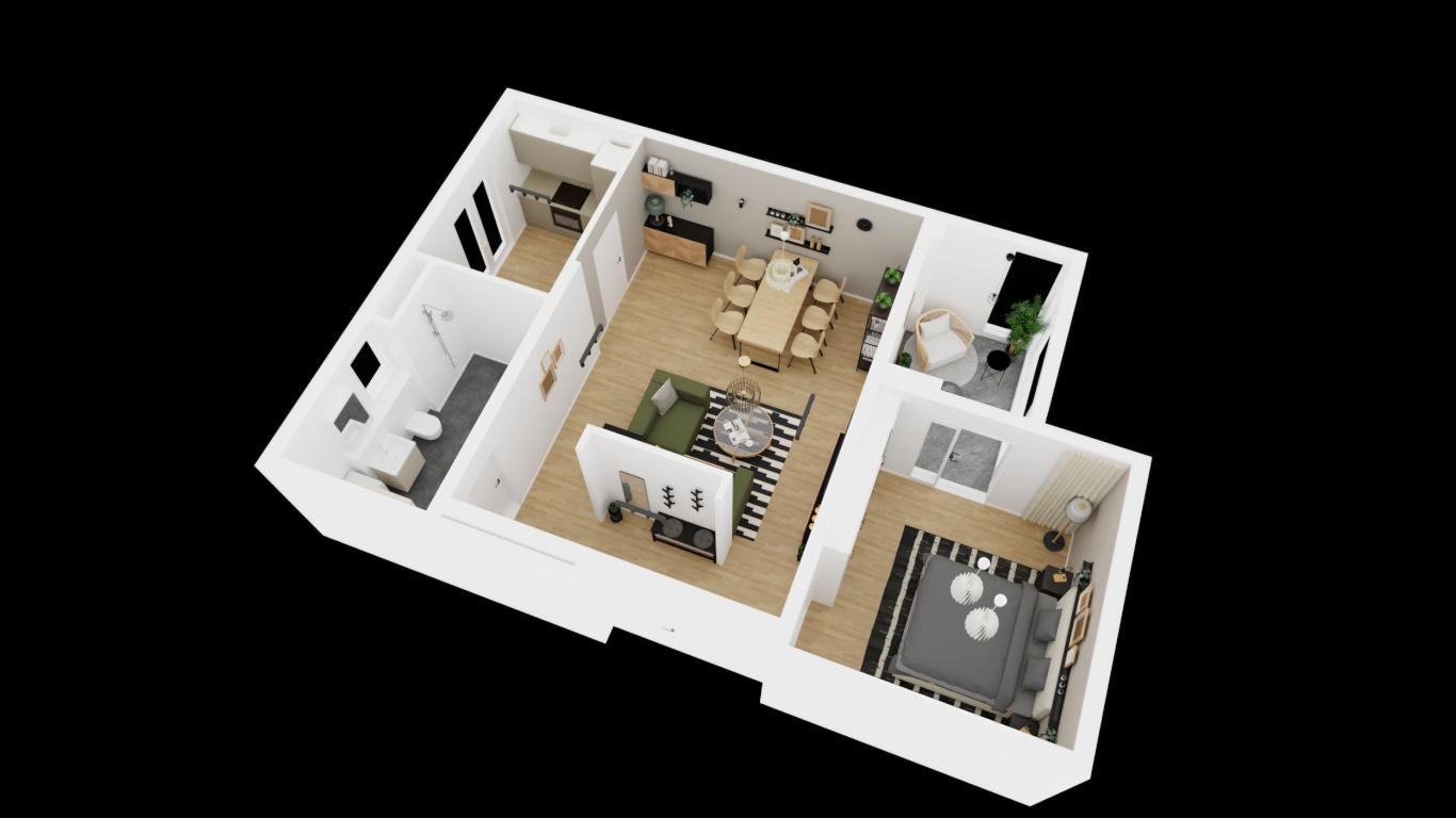 2-Zimmer-Wohnung (Typ 4) mit separater Küche, Balkon und eigenem Keller | ab sofort verfügbar – Raderberggürtel 50, 50968 Köln Bayenthal – Vorschaubild 4