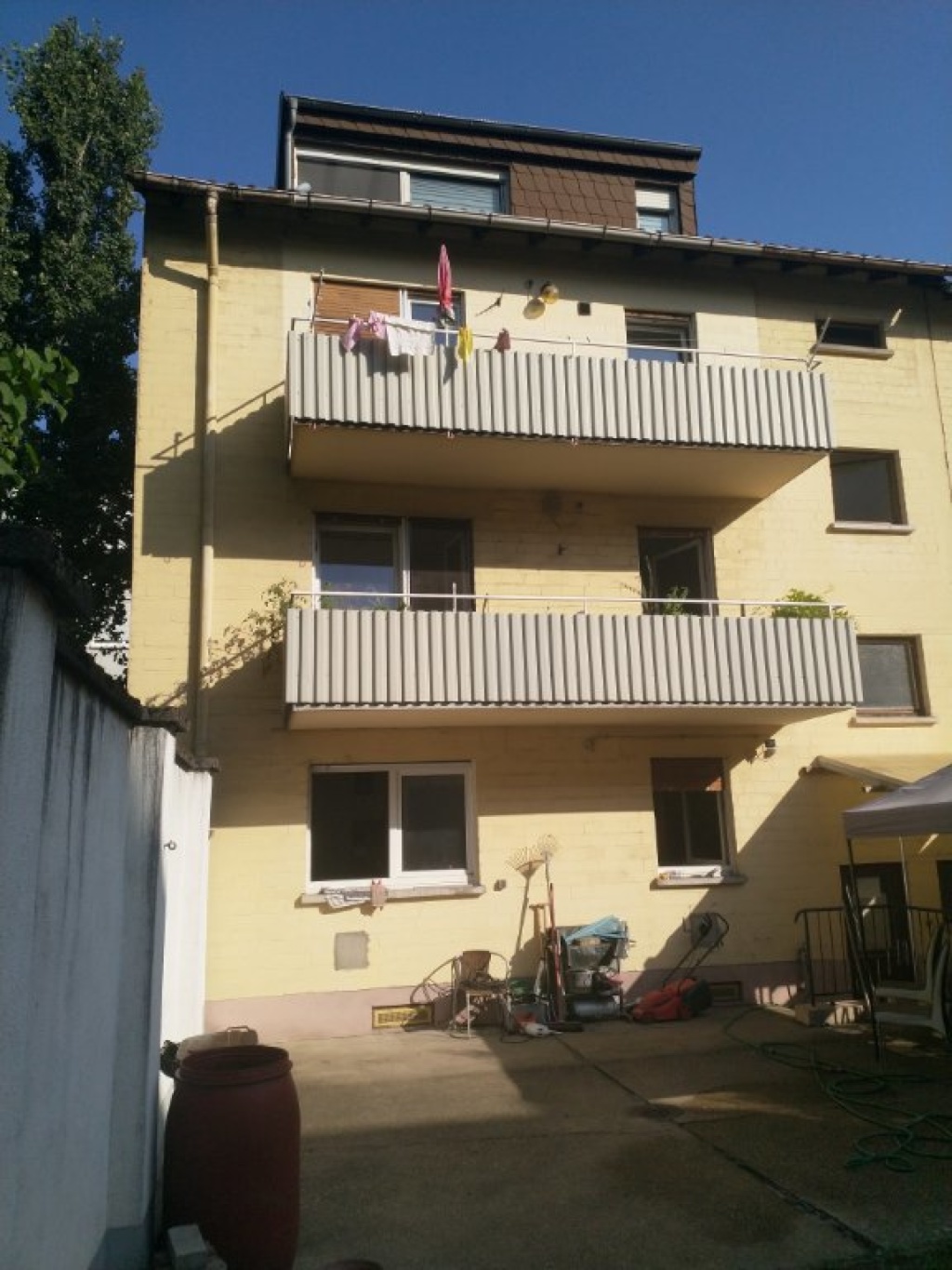 Wohnung Neckarstadt Pumpwerkstraße 8 - Hausrückansicht