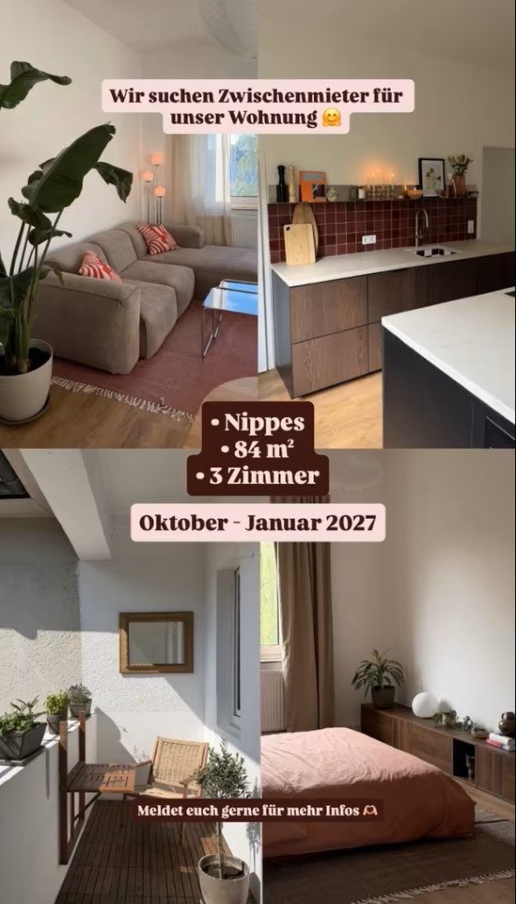 Köln Nippes - ZWISCHENMIETE OKTOBER - JANUAR – Auerstraße, 50733 Köln Nippes – Vorschaubild 2