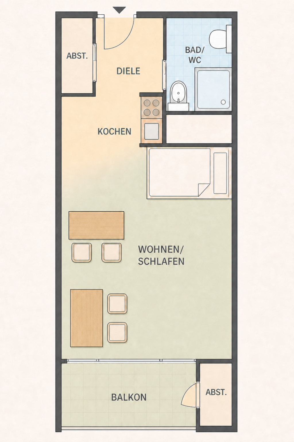 Nachmieter/in gesucht – Helle 1-Zimmer-Wohnung mit Balkon in der Göttinger Innenstadt (direkt gegenüber der SUB) – Maschmühlenweg4 4, 37073 Göttingen Göttingen – Vorschaubild 10