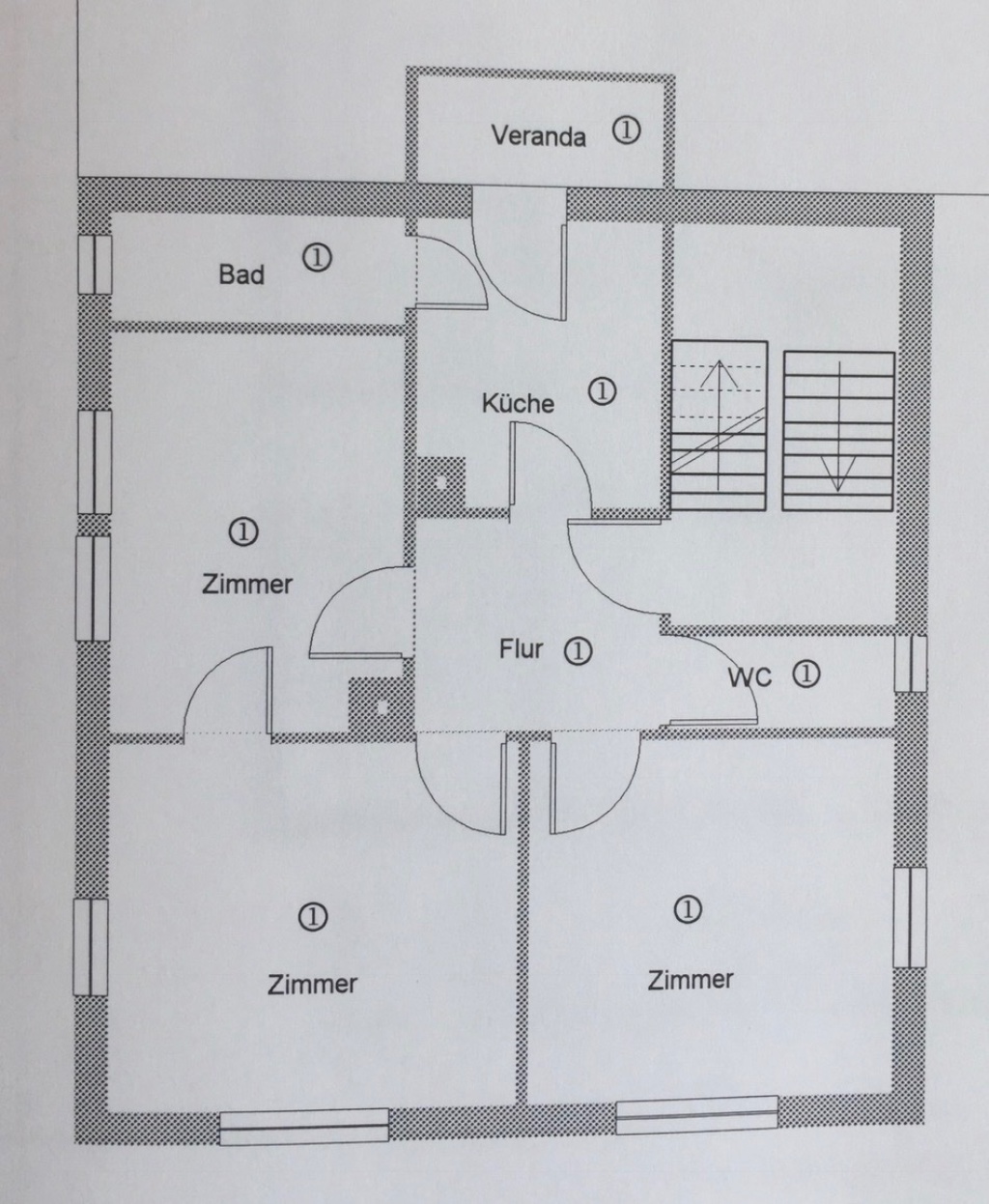 3 Zimmer Wohnung Altbau mit hohen Decken - WG geeignet – Fellbacher Straße, 70327 Stuttgart Untertürkheim – Vorschaubild 2