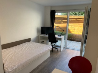 Anzeigenbild: ab Oktober 2026: Möbliertes Appartement mit Terrasse und Parkplatz für Studenten