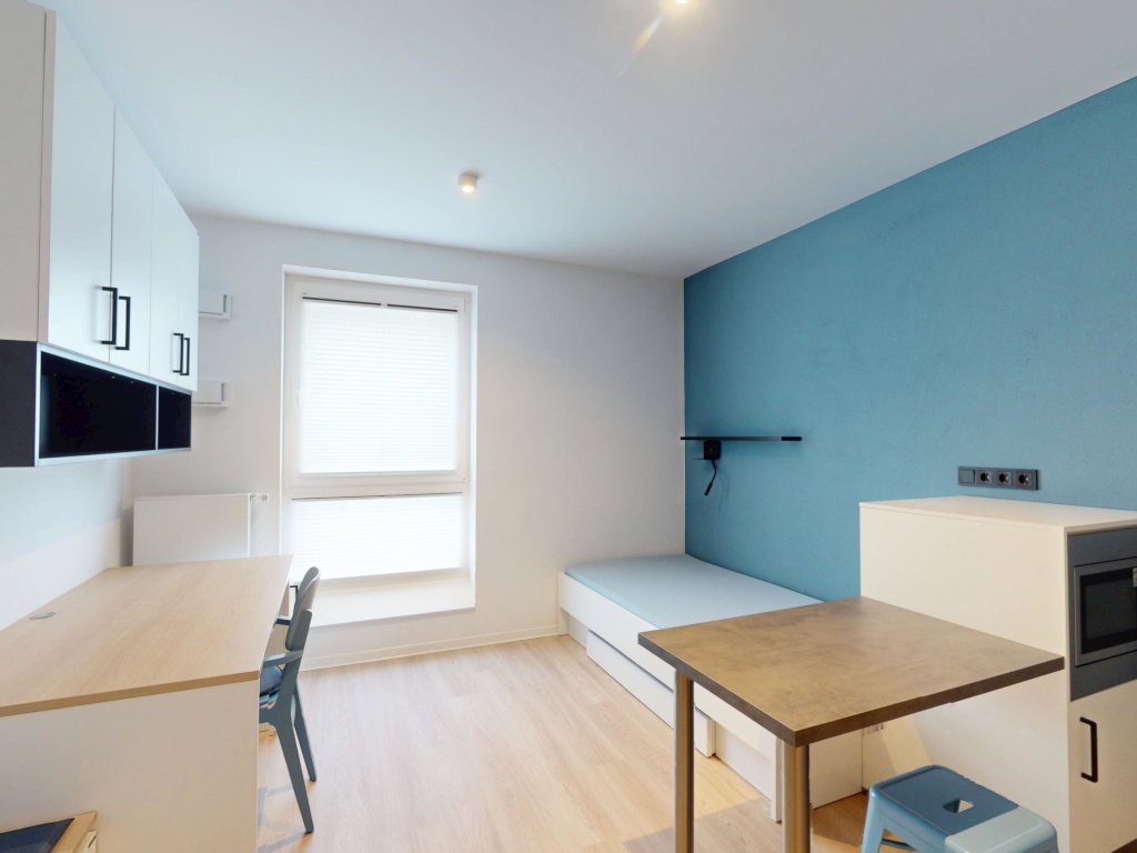 1 Monat mietfrei! Urbaner Lifestyle im möblierten Studentenapartment – Im Rad 15, 65197 Wiesbaden Biebrich – Vorschaubild 2
