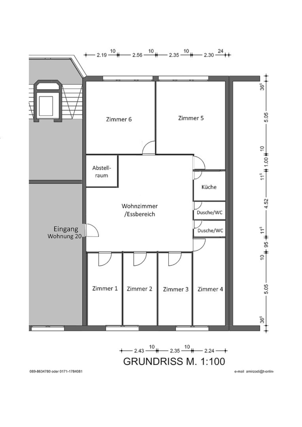 Modernisierte WG-Zimmer – 81241 München München/Pasing – Vorschaubild 5