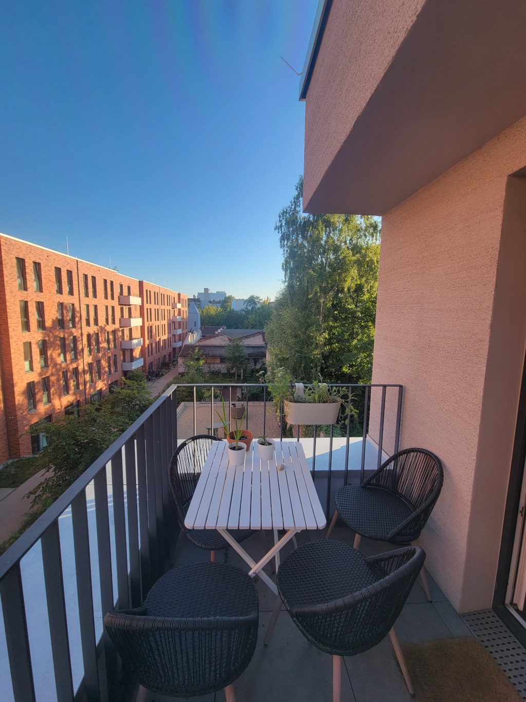 Wohnung Wedding Wiesenstraße 55 - Sitzecke auf der Terrasse