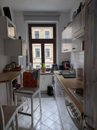 Anzeigenbild: Gemütliche Wohnung im Leipziger Osten - Untermiete Sep.-Jan. - Voll möbliert und ausgestattet