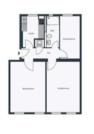 Voll möblierte 3 Zimmer-Wohnung | Berlin-Friedrichsfelde | Flexibler Einzug im August — photo 1
