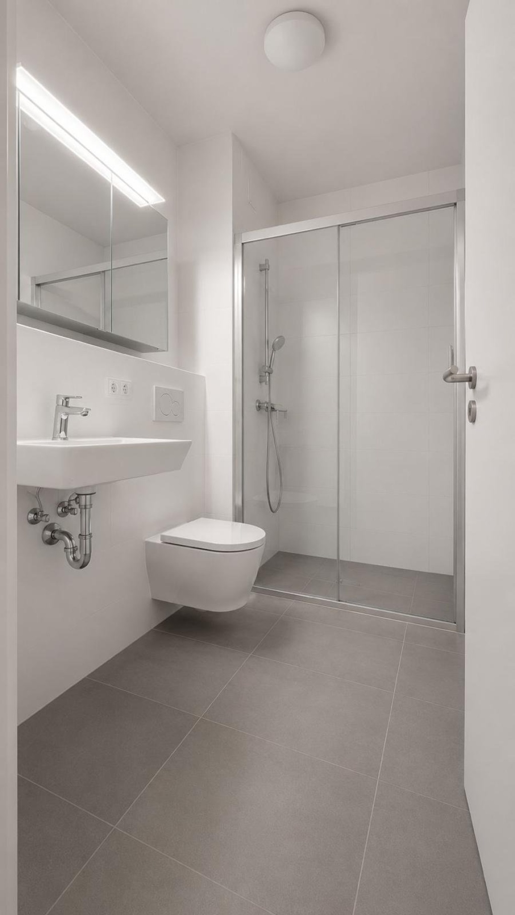 Moderne 3-Zimmer-Wohnung mit großem Balkon, 2 Bädern und TG-Einzelstellplatz in München-Lochhausen (3 min zu S-Bahn und der Lohe, 1 Min zu Supermarkt, Bäcker und Cafe) – Marianne-Hoppe-Straße 28, 81249 München Aubing-Lochhausen-Langwied – Vorschaubild 7