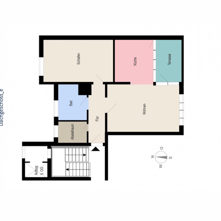Helle möblierte Dachgeschosswohnung mit großer Südterrasse am Ku'damm – Xantener Straße, 10707 Berlin Charlottenburg-Wilmersdorf – Vorschaubild 20