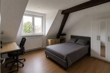 Anzeigenbild: Möbliertes WG-Zimmer 17 qm | Maisonette | Düsseldorf-Himmelgeist | 590 € warm