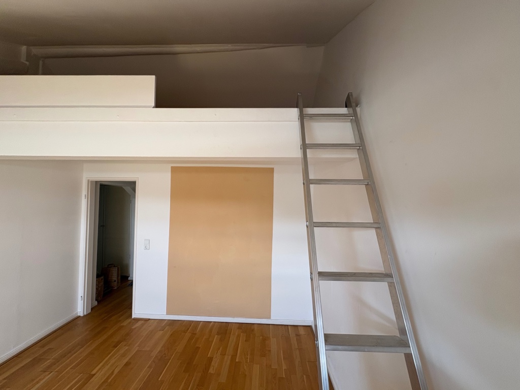 Sanierter Altbau in der Aachener Innenstadt: Maisonette, mit Schlafempore und Abstellraum, hell, hohe Decken, Gartenmitbenutzung Süd-Westseite, Parkett, 2 Tageslichtbäder, Kaminofen & Dachterrasse – Hubertusstrasse 53, 52064 Aachen Aachen – Vorschaubild 8