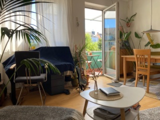Zwischenmiete: Helle und gemütliche 2-Zimmer-Wohnung mit Süd-Balkon mitten in Nippes (ca. 5 Monate)