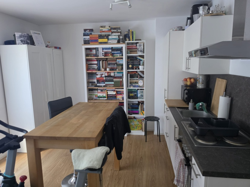 1-Zimmer-Wohnung Ostenviertel Georg-Aichinger-Straße 2 - Wohnzimmer - Ansicht Bett
