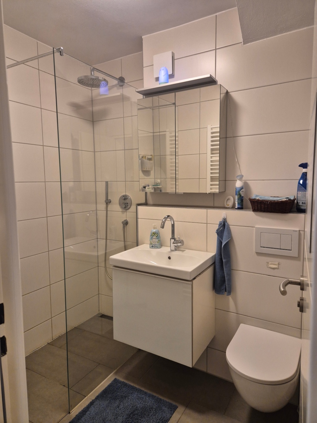 WG-Zimmer Berg Fidel Mazzottistraße - Main bathroom with toilet two in the first floor