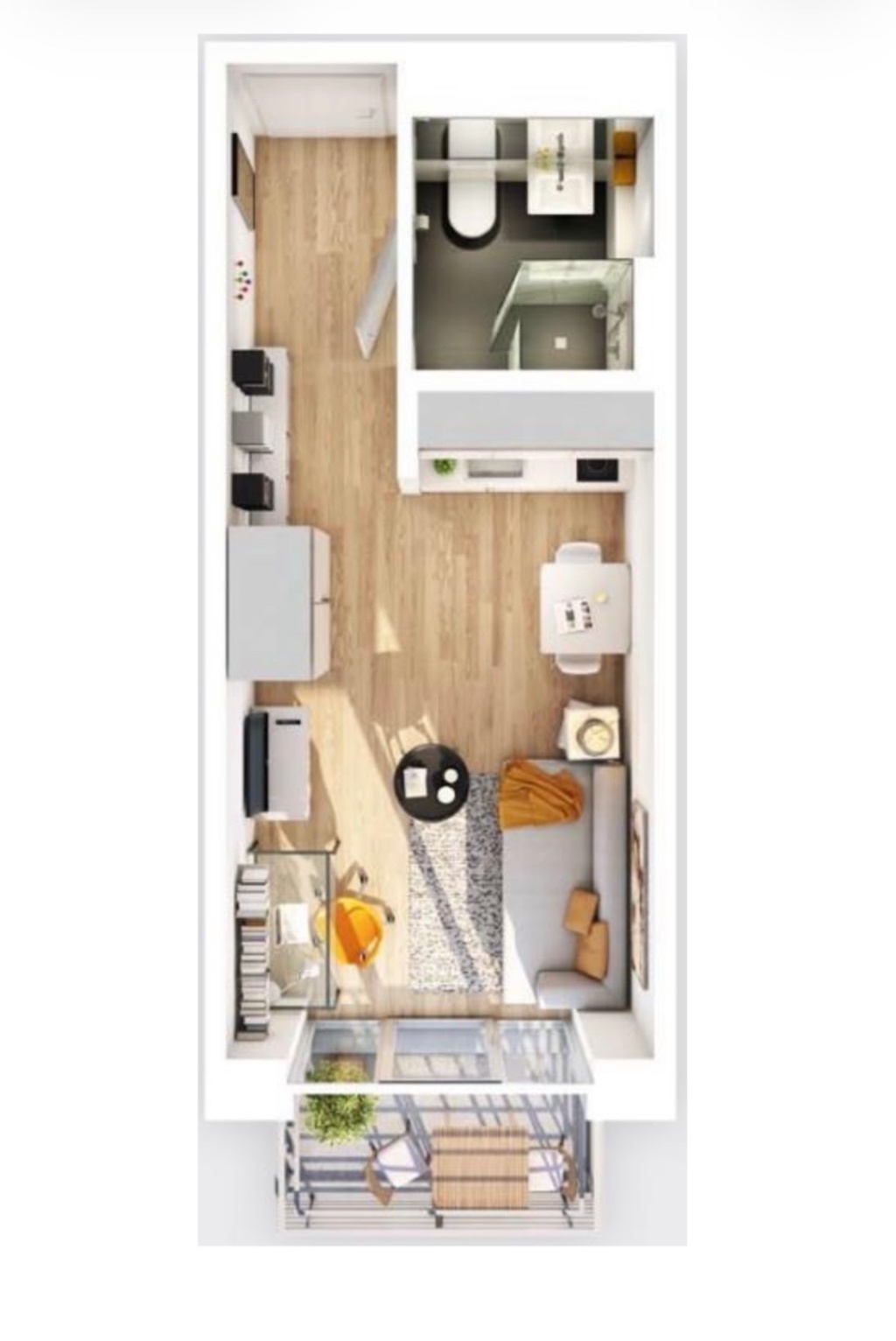 Möblierte Studentenwohnung zur Untermiete (ab 01.10) – Oberbürgermeister-Hohner-Straße 3, 86153 Augsburg Textilviertel – Vorschaubild 5