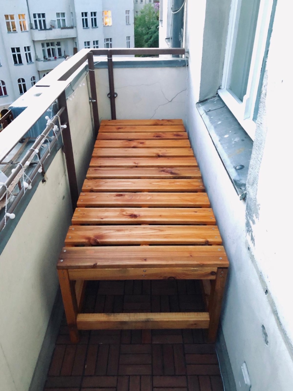 Apartamento Neukölln Niemetzstraße - Balkon mit Liegefläche zum entspannen