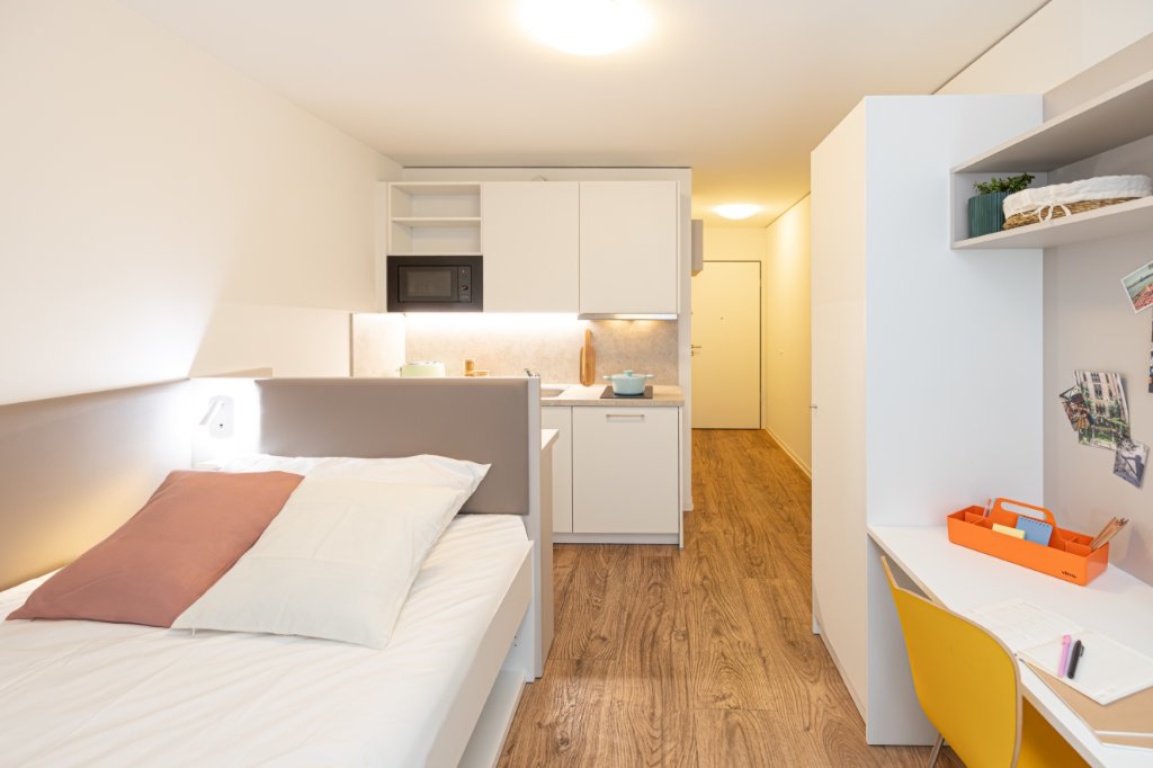 Hamburg: Komplett möbliertes, modernes Studentenapartment - Standard Kategorie in Hamburg – Hammerstrasse 10, 22041 Hamburg Wandsbek – Vorschaubild 2
