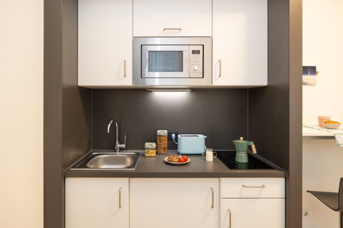 Darmstadt: Komplett möbliertes, modernes Studentenapartment mit vielen Gemeinschaftsräumen - – Havelstrasse 13, 64295 Darmstadt Darmstadt – Vorschaubild 4