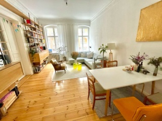 Zwischenmiete 13.08-02.11.2026 : schöne vollmöbilierte Altbauwohnung (3Zi, Balkon, 93m2) in Schöneberg — photo 1