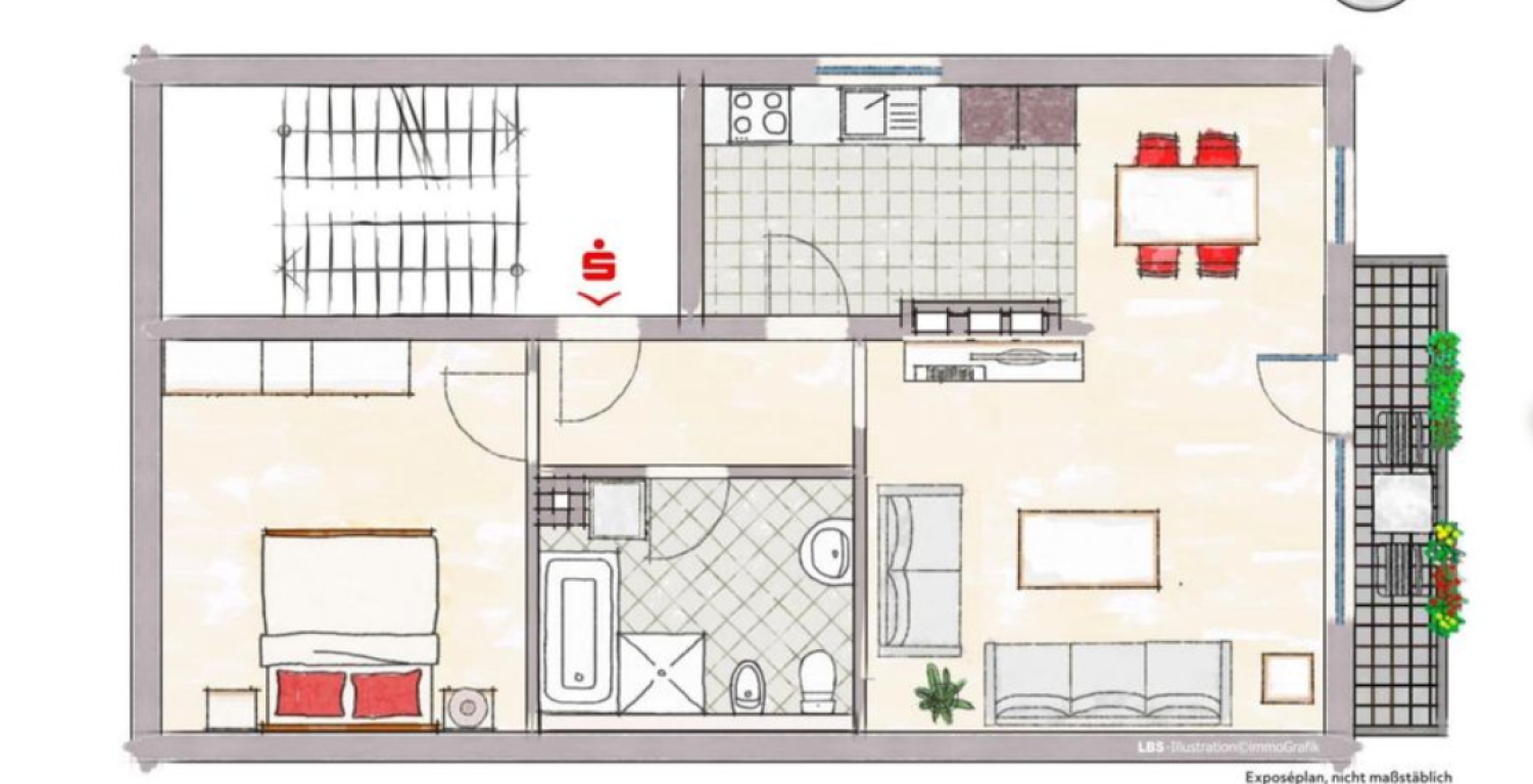 Wohnung Mariendorf Königstraße 53 - Grundriss