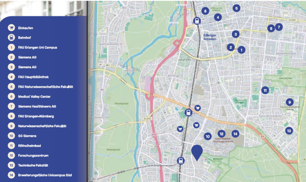 Möbliertes Apartment zur Miete – Steinheilstraße 19, 91058 Erlangen Bruck – Vorschaubild 8