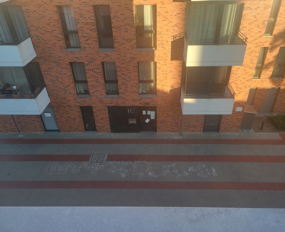 Wohnung Wedding Wiesenstraße 55 - Blick auf den Innenhof (von der Terrasse)
