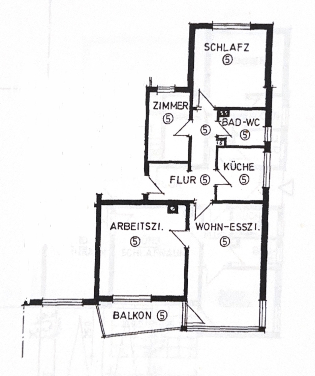 Zuhause mit 3 großen, möblierten Zimmern in Stuttgart Nord